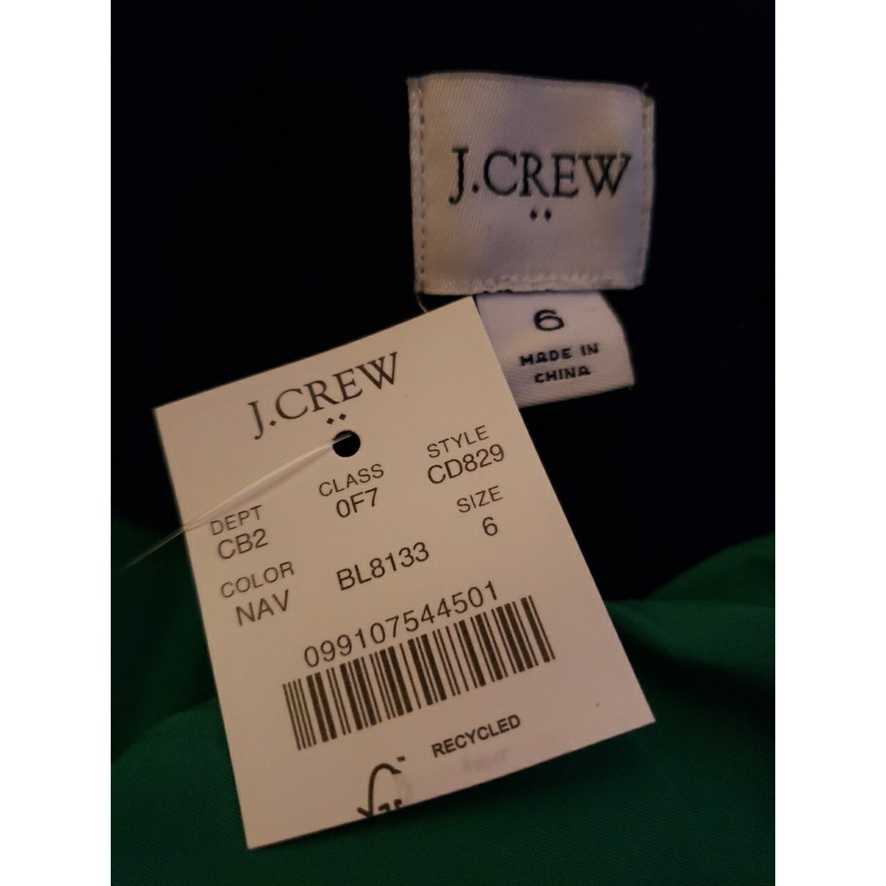 J.Crew Wool-blend Blazer-Coat Navy Size 6 NWT (h - Picture 3 of 8